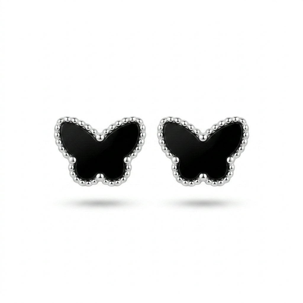 Black Butterfly Earrings