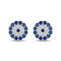 Blue Halo Stud Earrings.