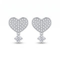 Evelyn Heart Drop Earrings
