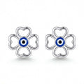 Clover Evil Eye Earrings