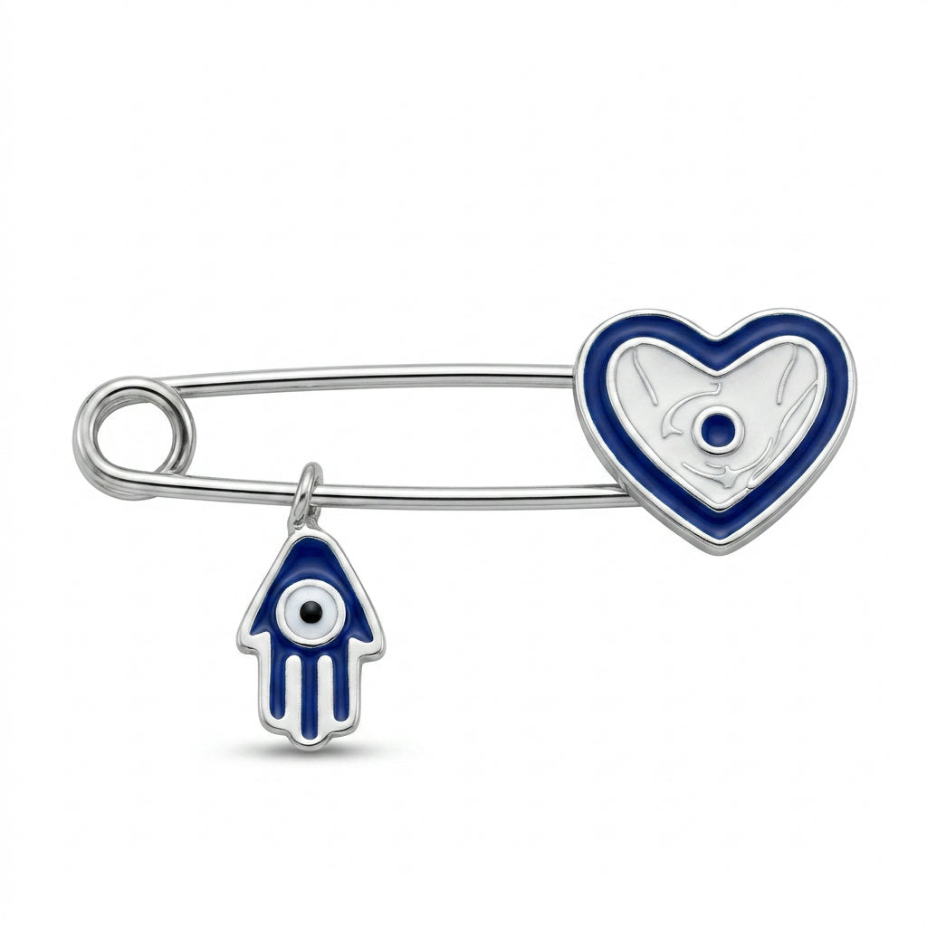 Lucky Heart Charm Brooch