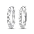 Elara Textured Hoop Earrings
