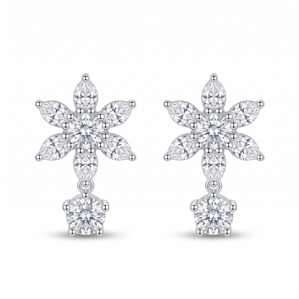 Liora Floral Drop Earrings