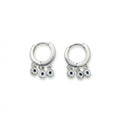 Triple Evil Eye Hoop Earrings