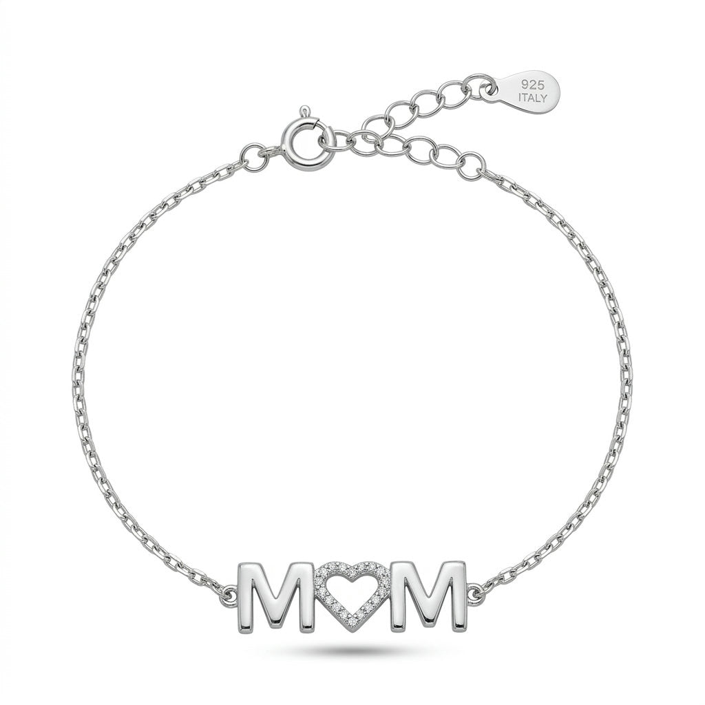 Mom Heart Bracelet