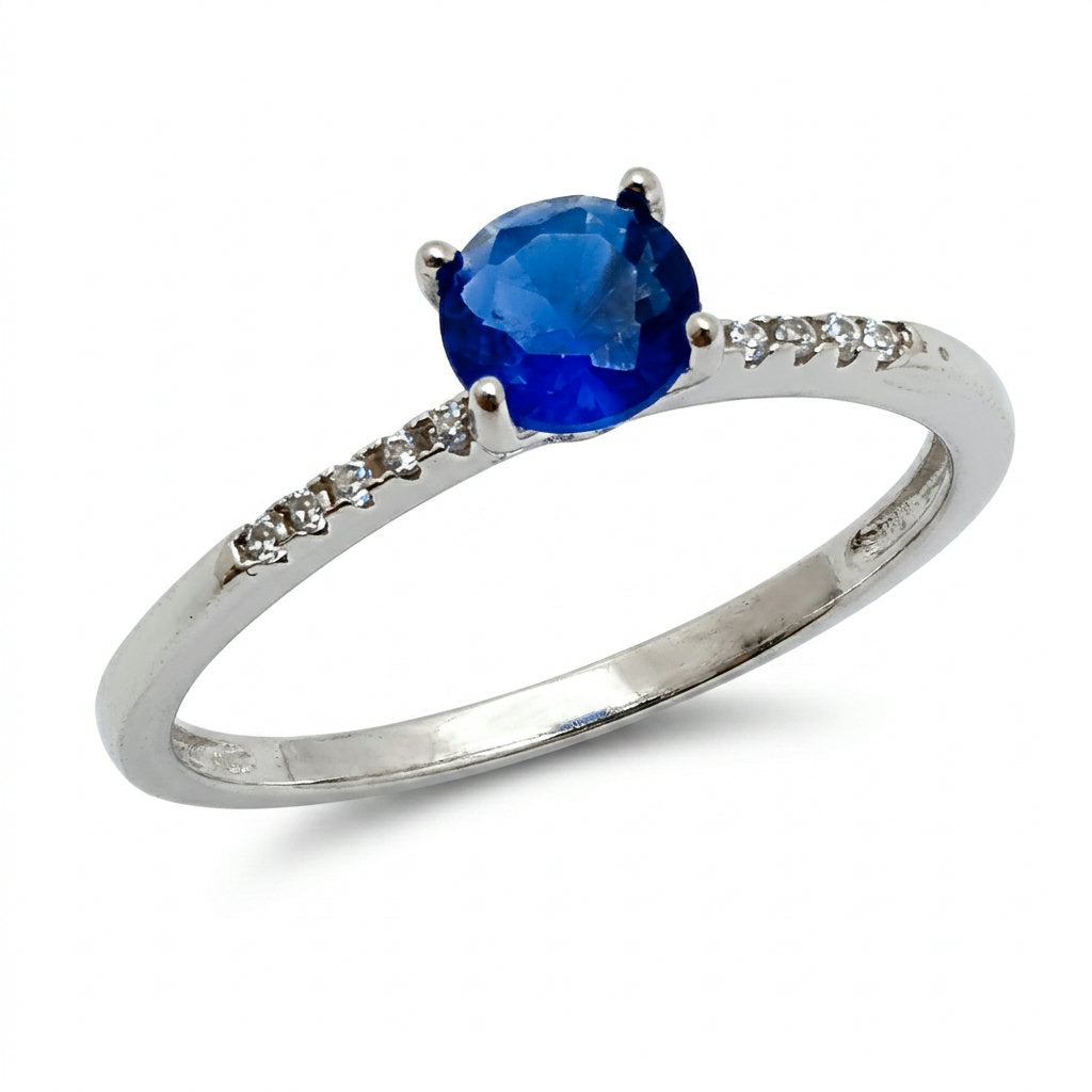 Royal Blue Solitaire Ring