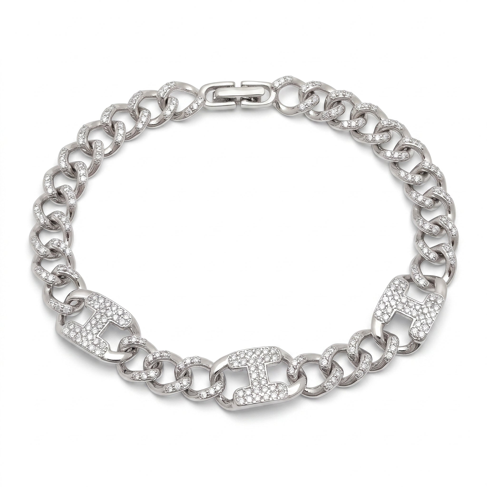 Crown Link Bracelet