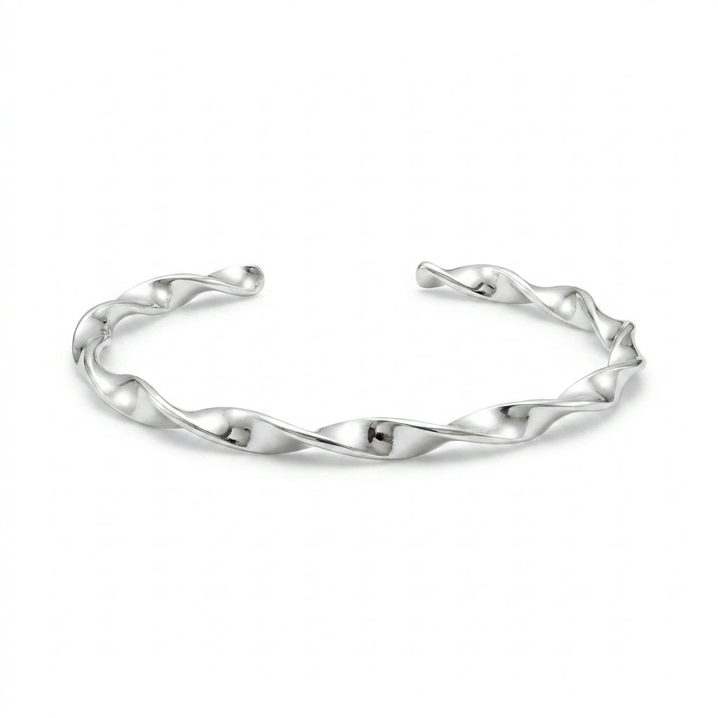 Silver Wave Cuff