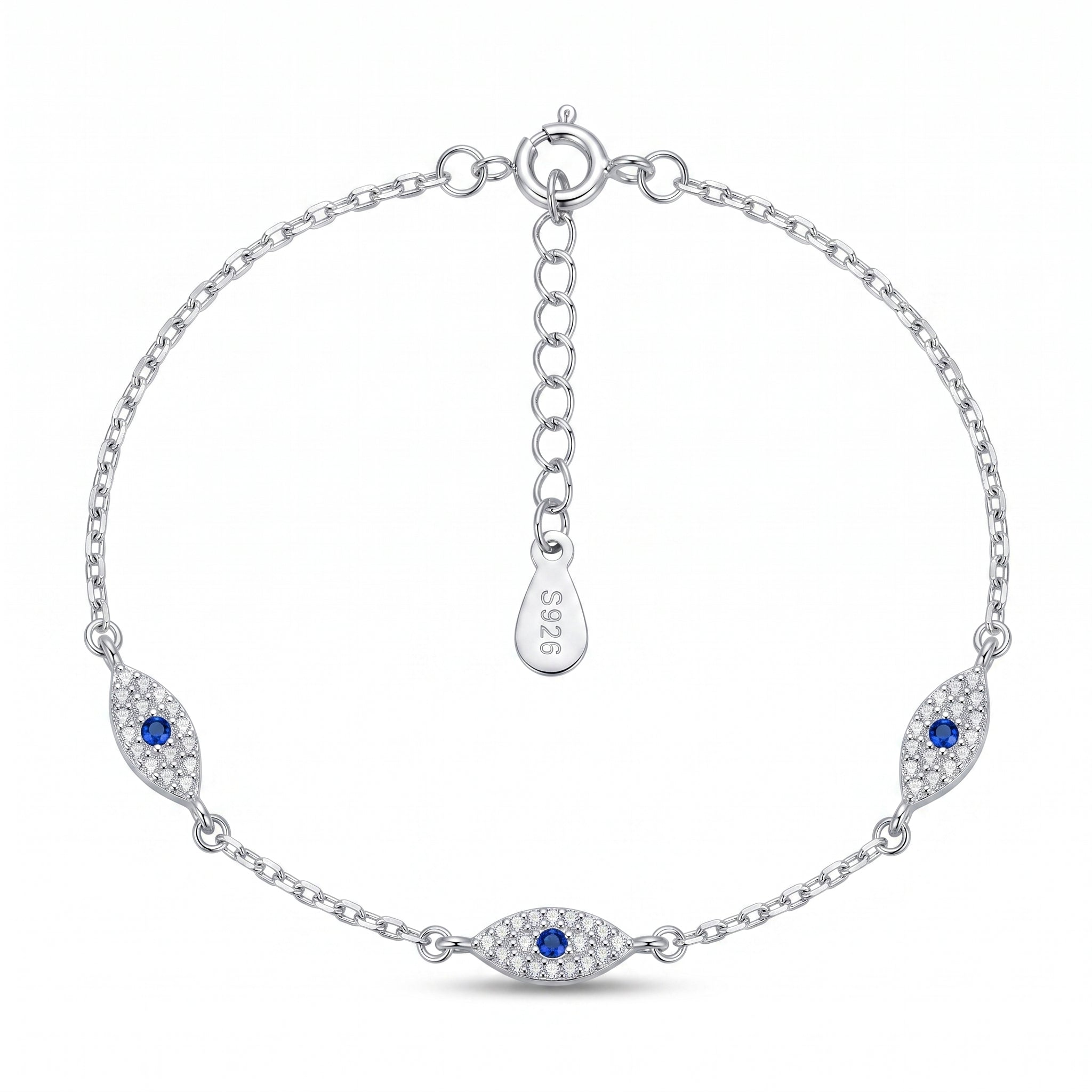 Trinity Evil Eye Bracelet