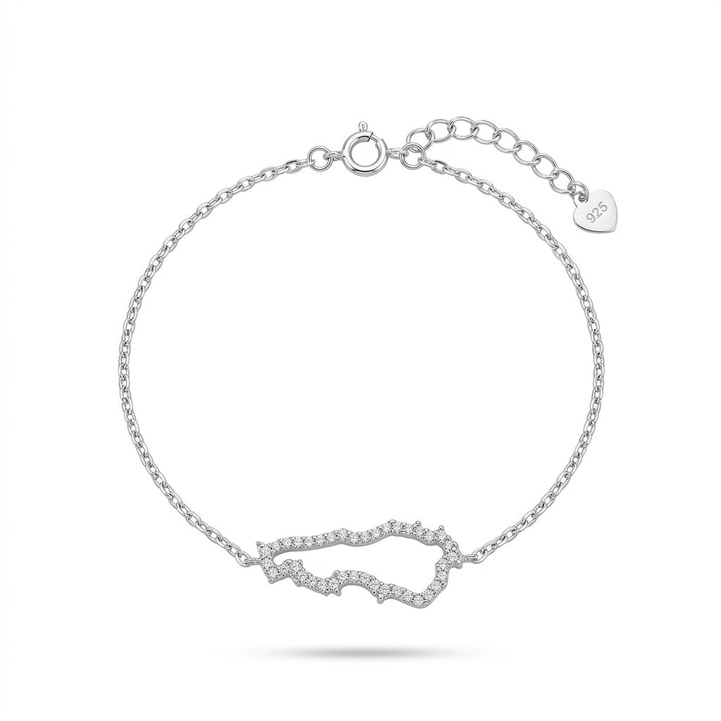 Lebanese Map Bracelet