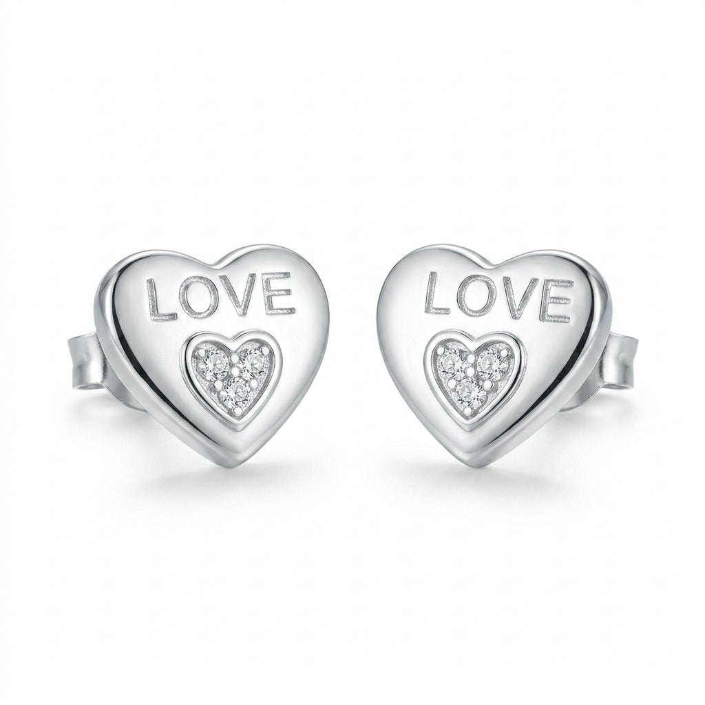 Love Heart Earrings
