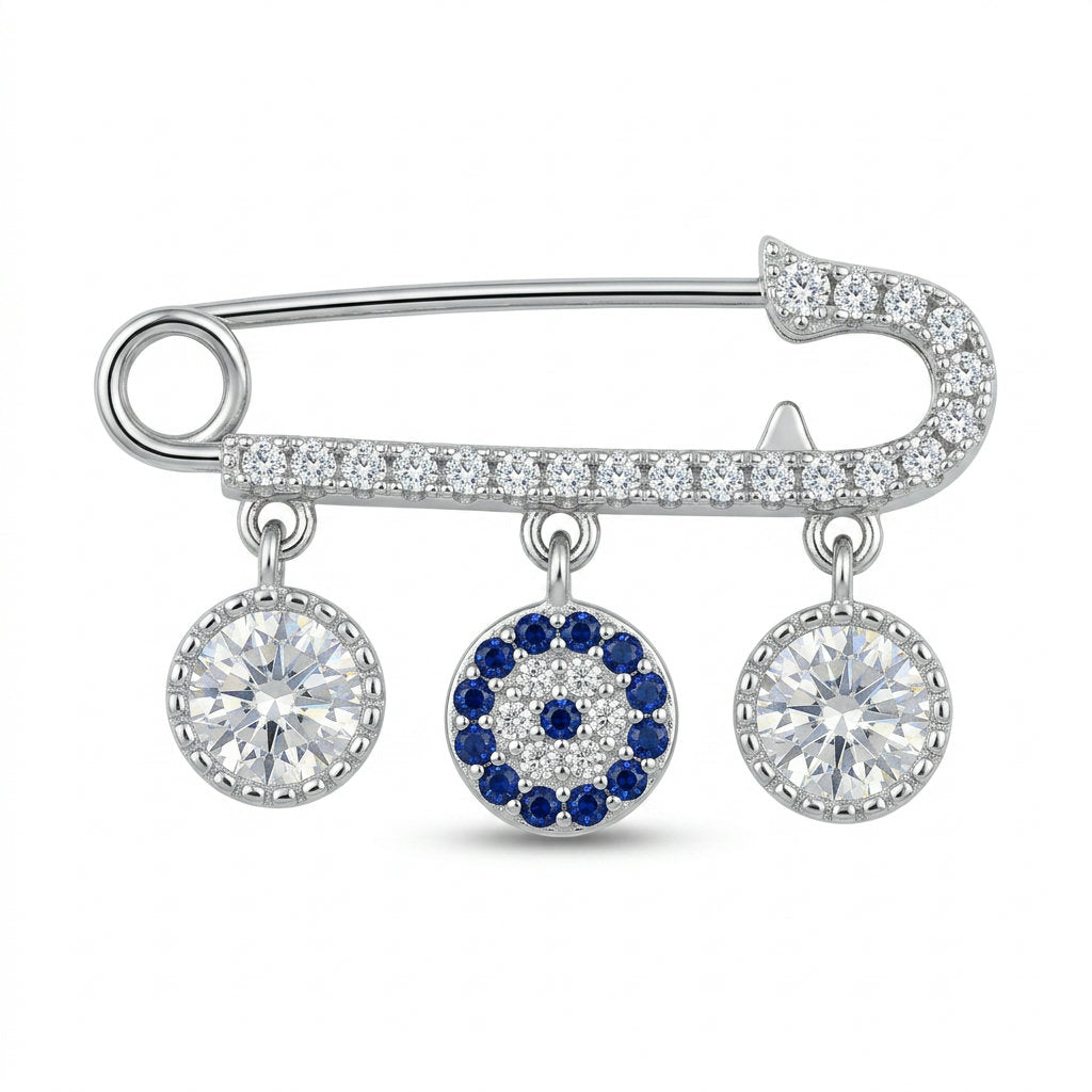 Evil Eye Trio Pin