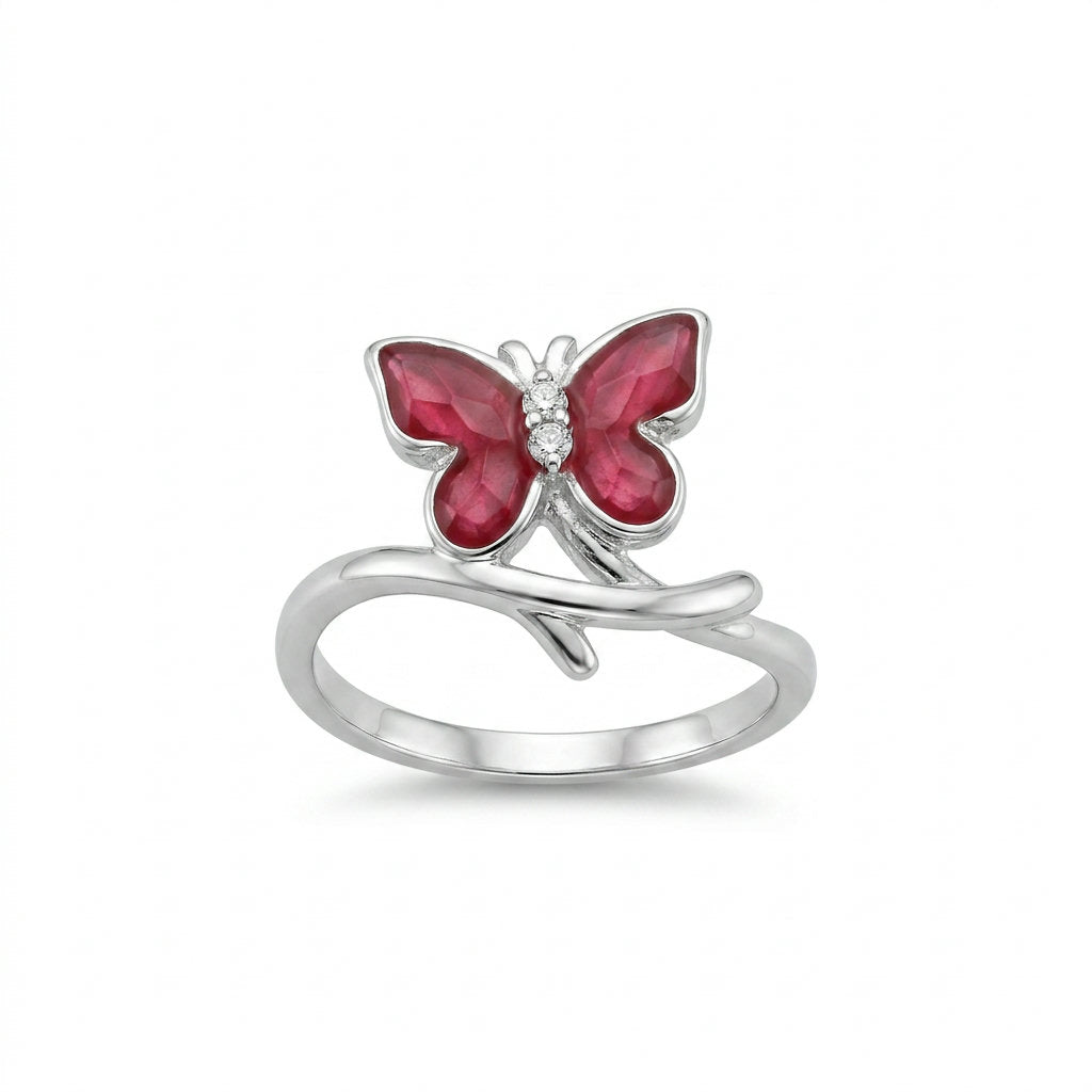 Rose Papillon Ring
