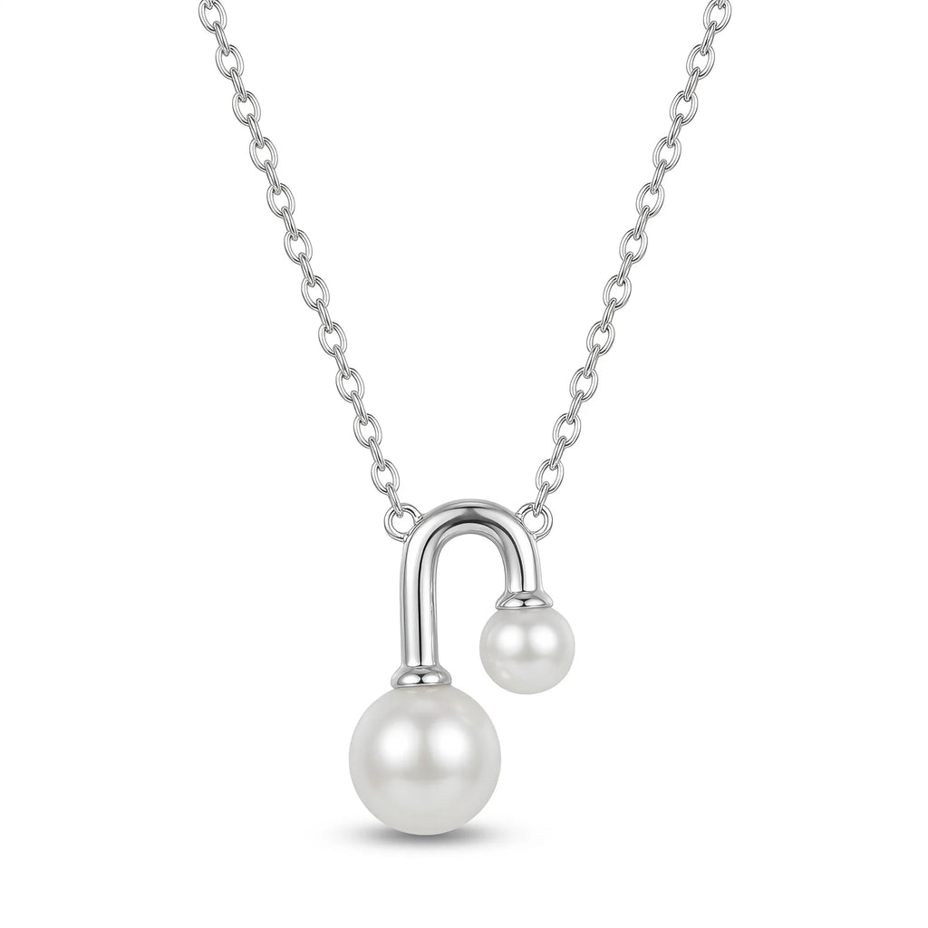 Pearl Drop Arch Necklace