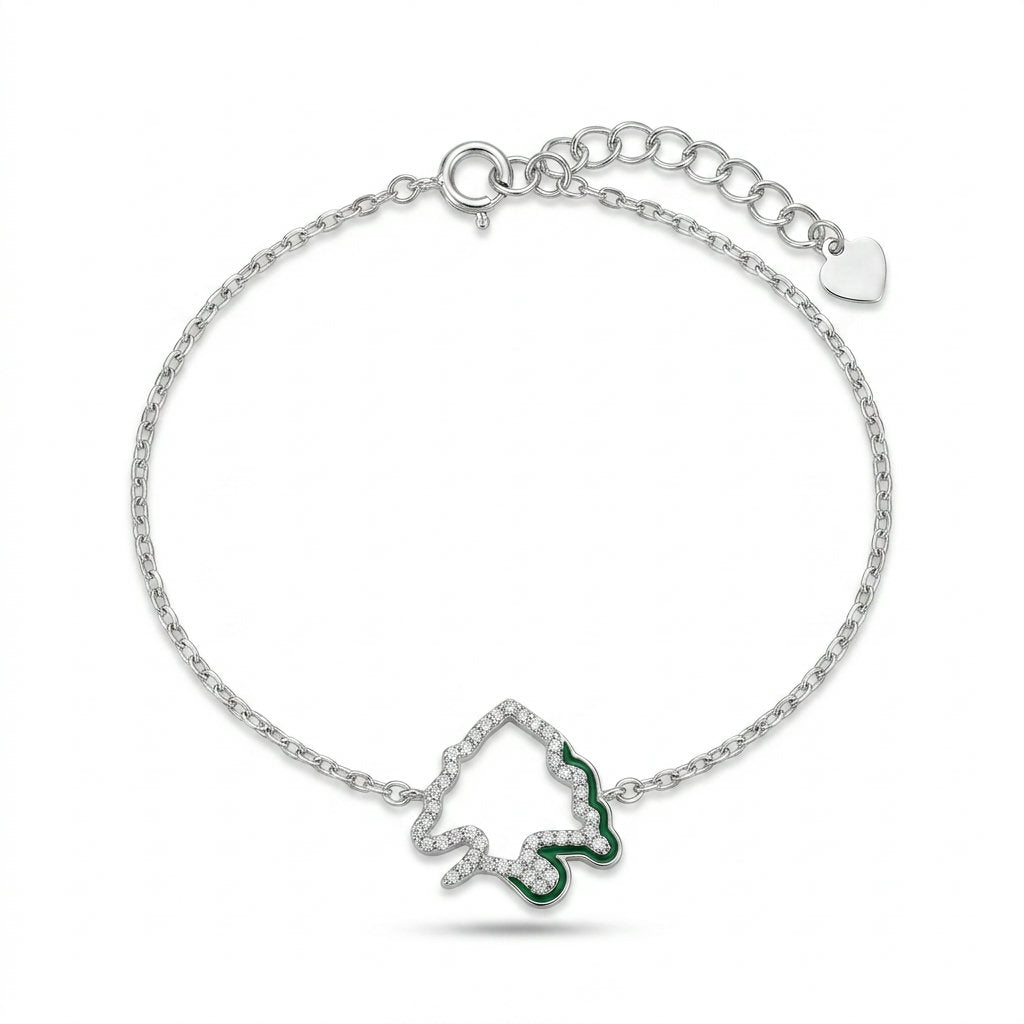 Lebanese Cedar "White/Green" Bracelet