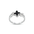 Onyx Bloom Ring