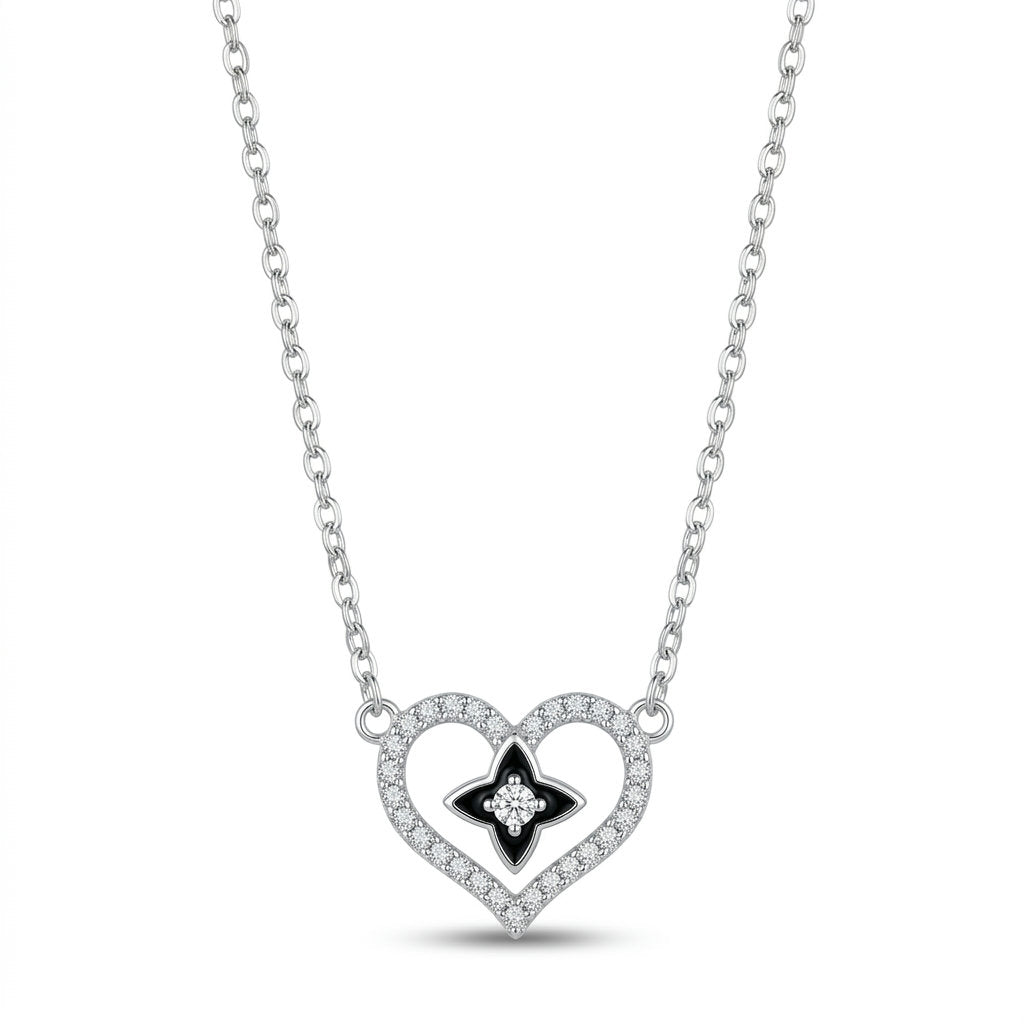 Midnight Heart Necklace