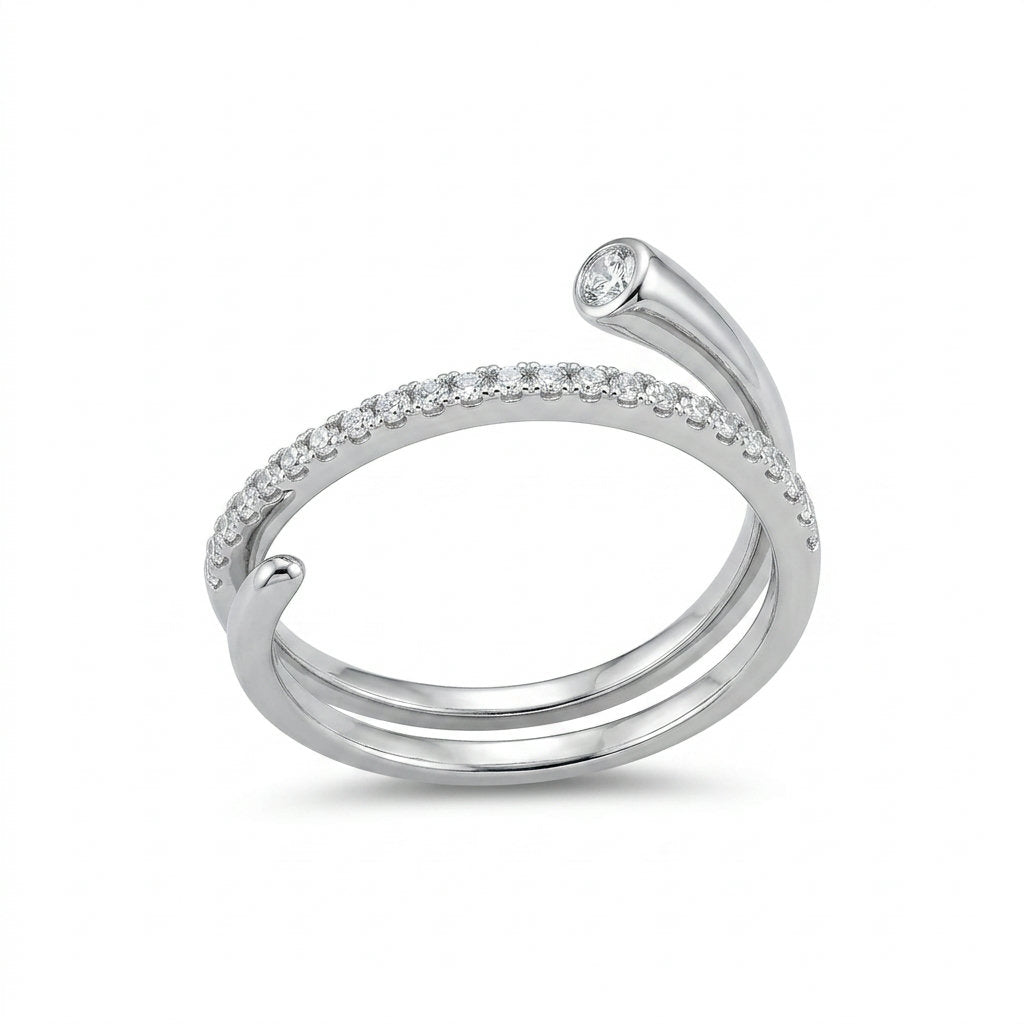 Radiant Curve Ring