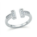Twin Bar Spark Ring