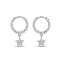 Star Hoop Earrings