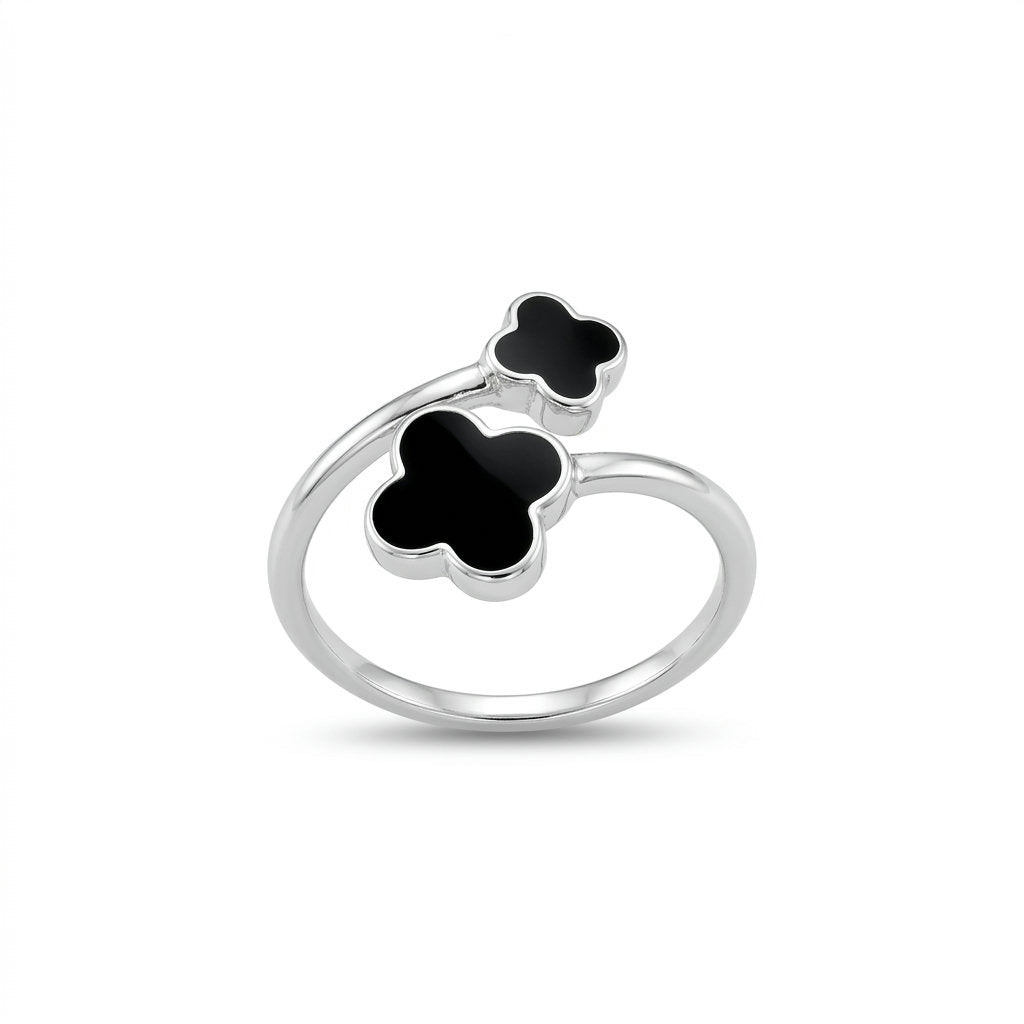 Twin Clover Ring