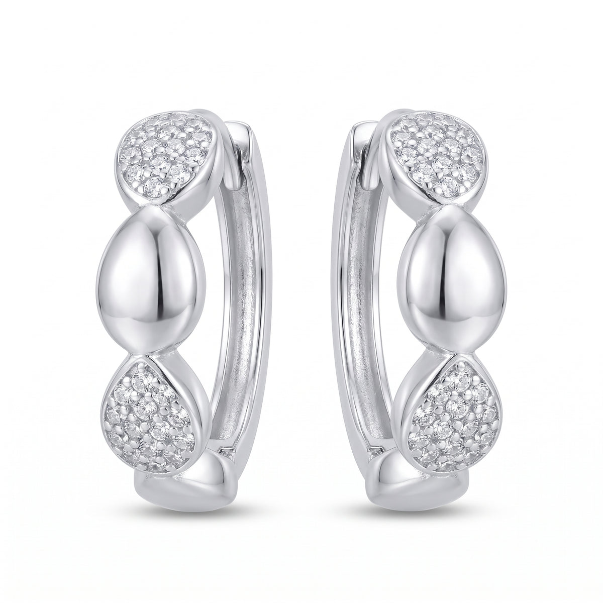 Luna Pavé Hoop Earrings
