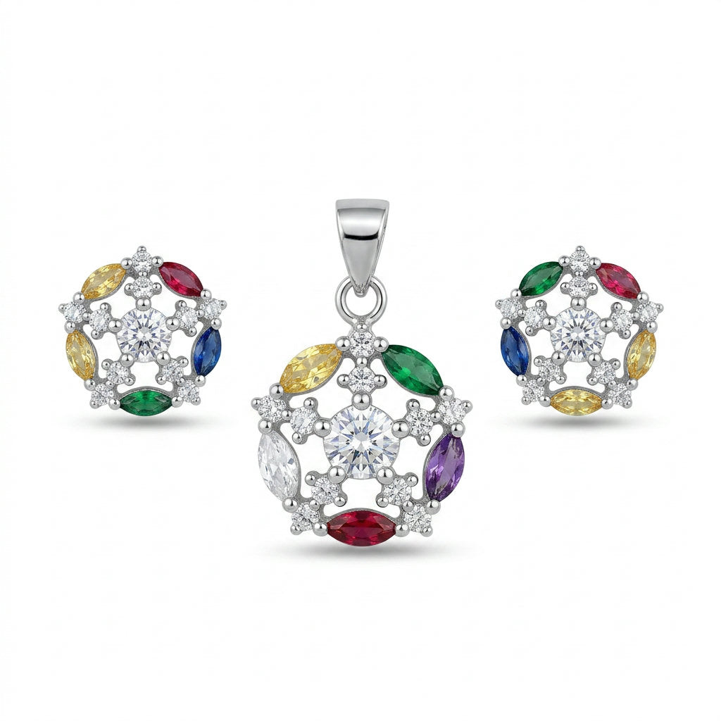 Rainbow Blossom Half Set