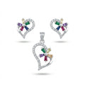 Rainbow Heart Half Set
