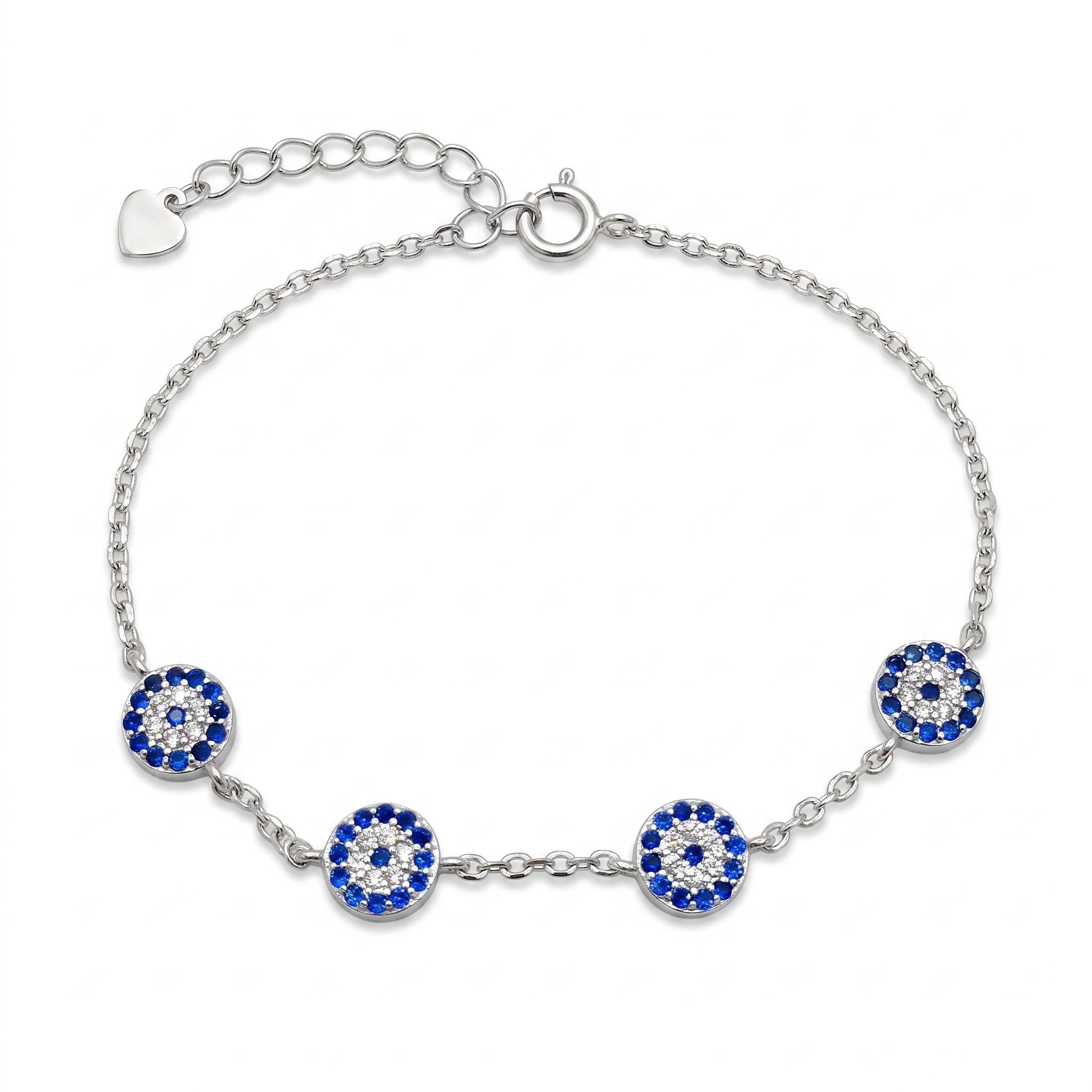 Sapphire Evil Eye Bracelet