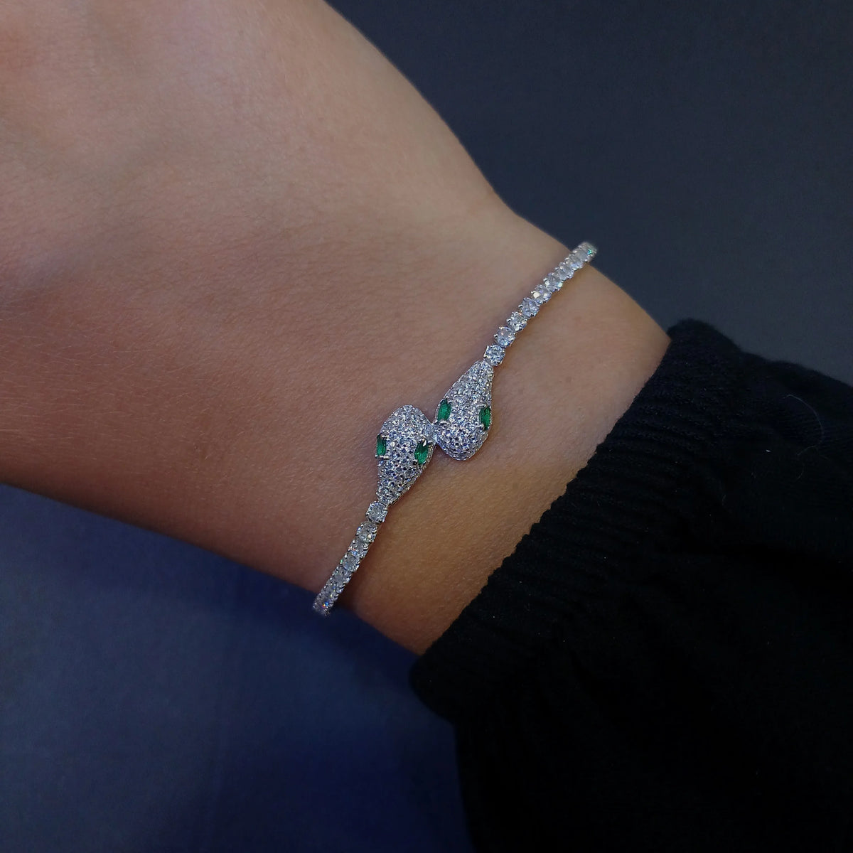 Snake Tennis Bracelet