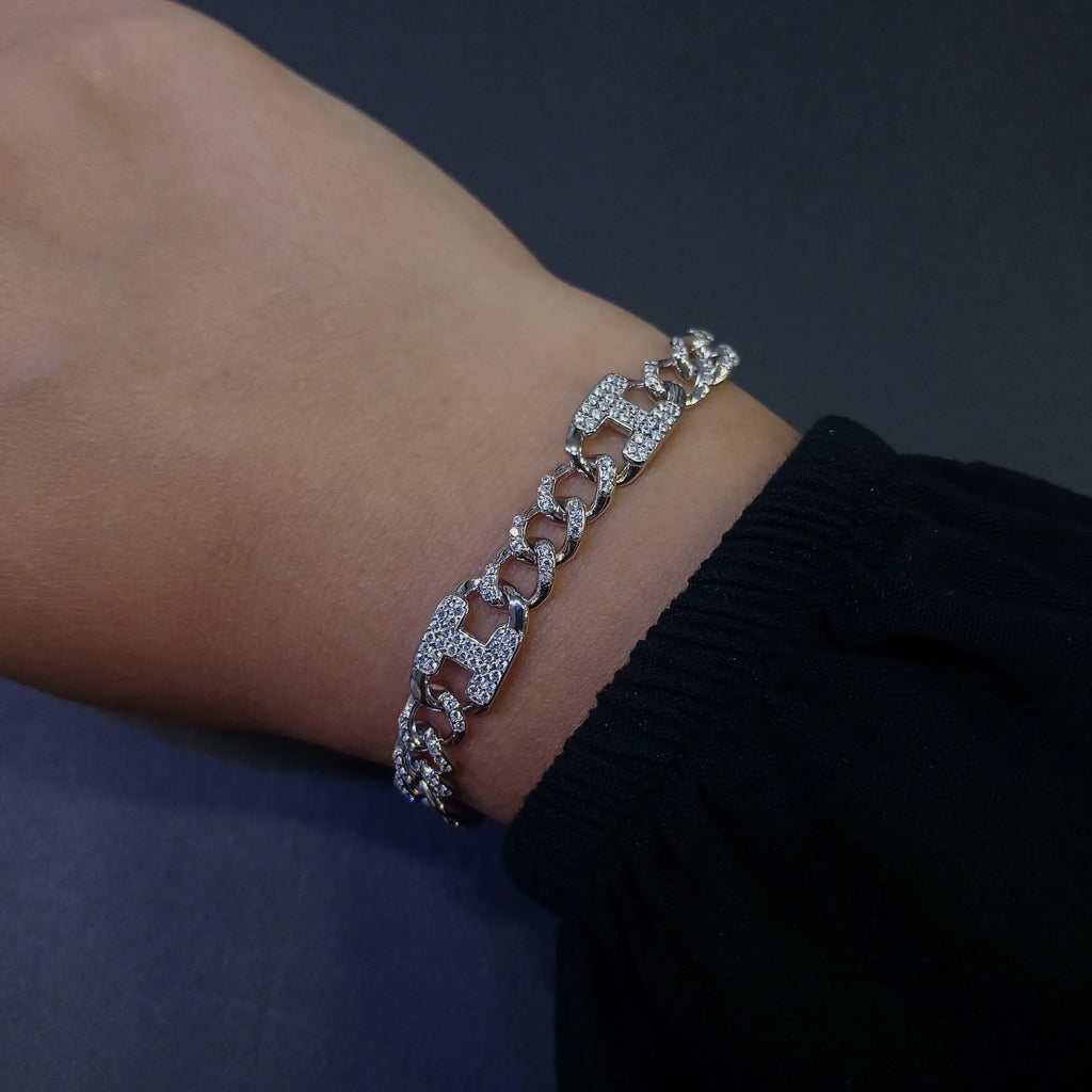 Crown Link Bracelet