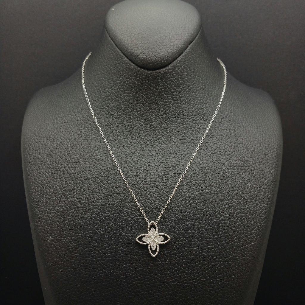 Luna Clover Cross Necklace