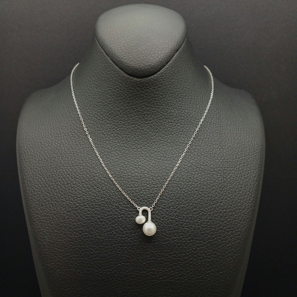 Pearl Drop Arch Necklace