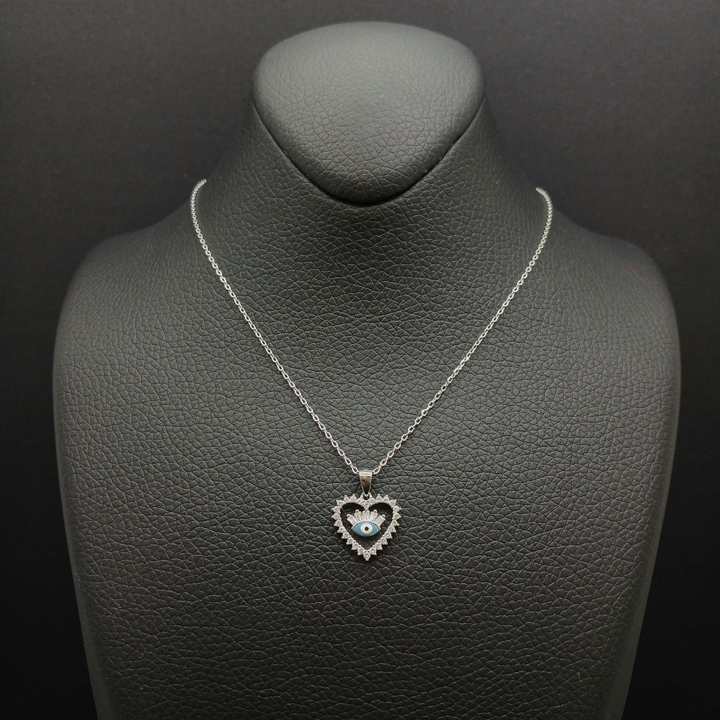 Celestial Eye Heart Necklace