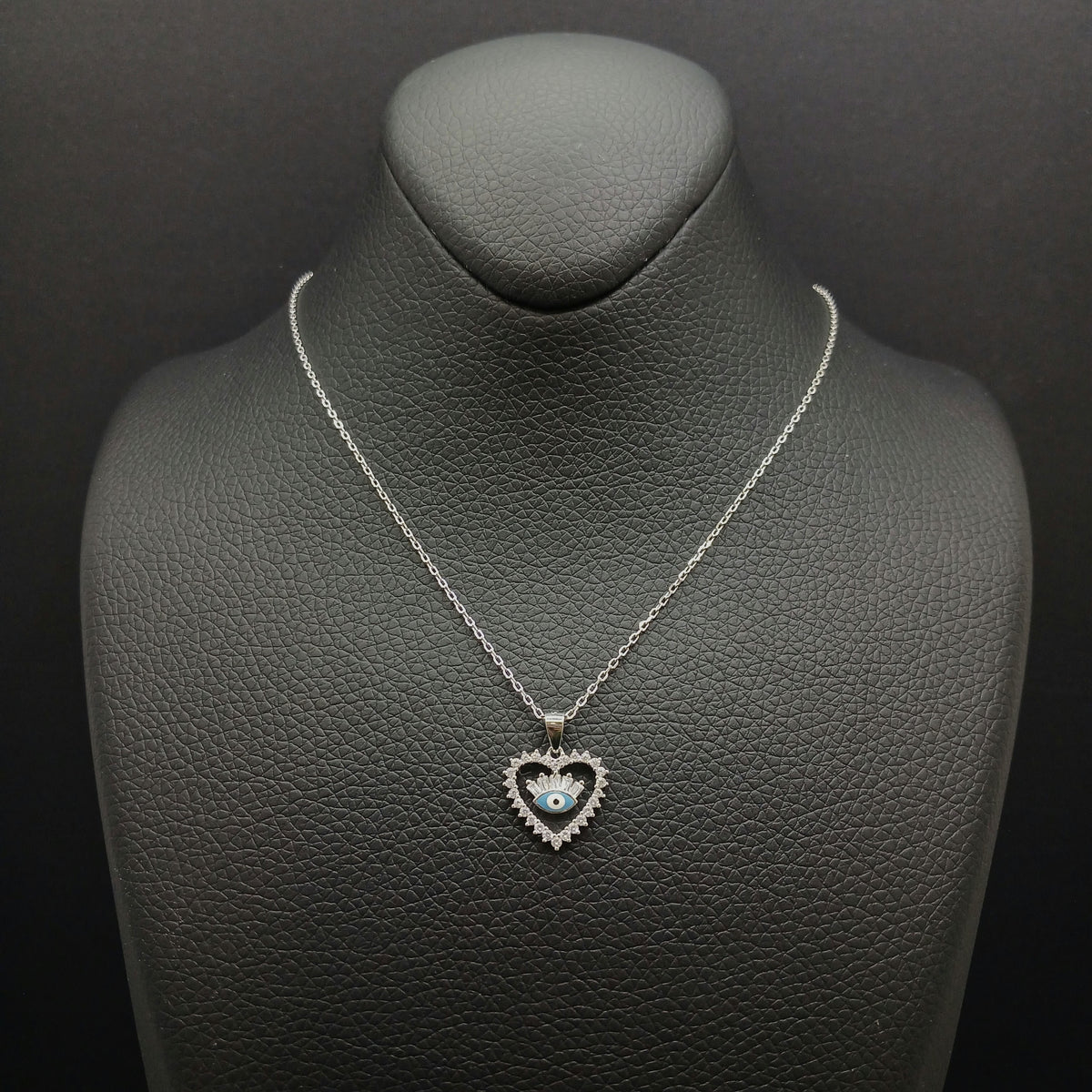 Celestial Eye Heart Necklace