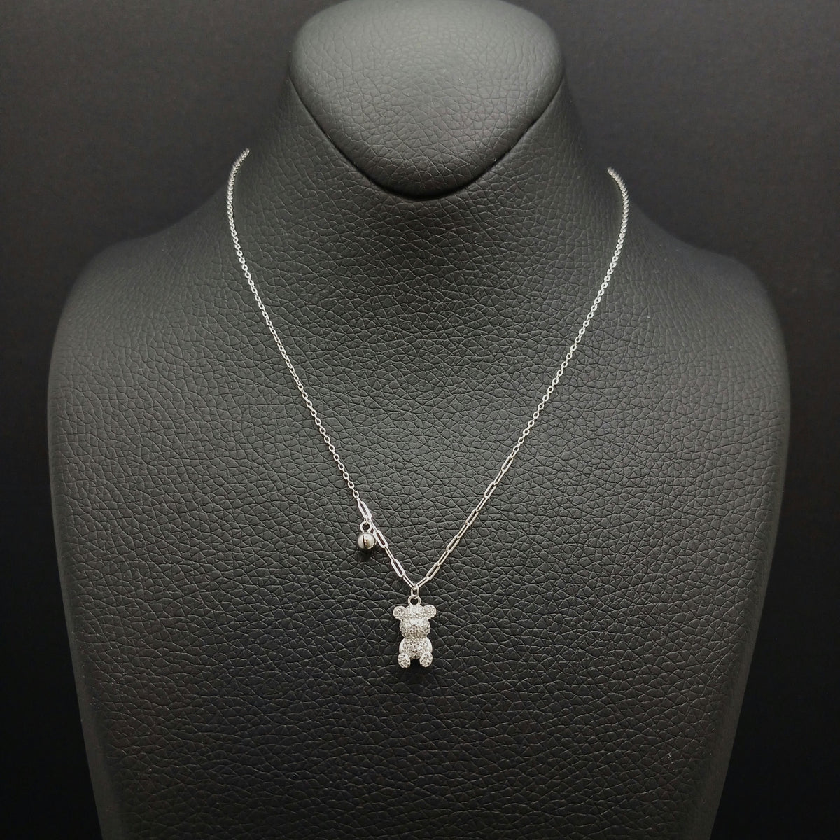 Teddy Bear Charm Necklace