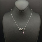 Aurora Pink Drop Necklace