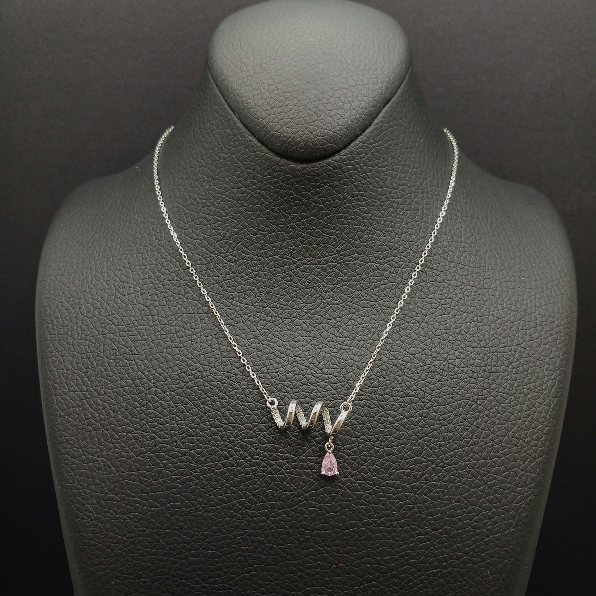 Aurora Pink Drop Necklace