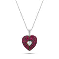 Ruby Heart Necklace