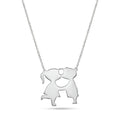 Couple Silhouette Necklace