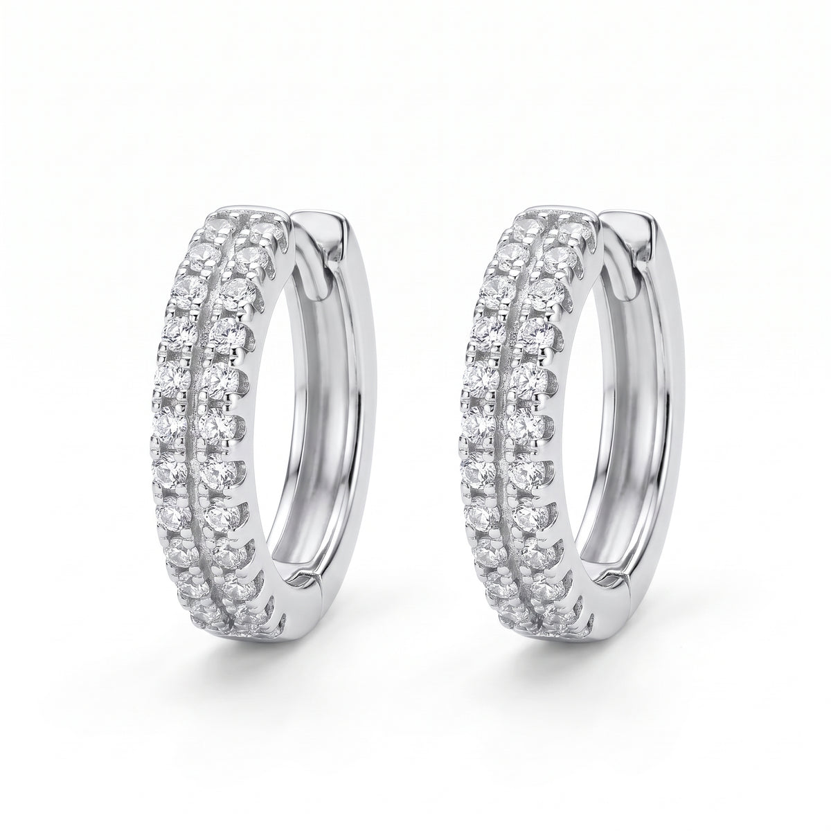 Celeste Pavé Hoop Earrings