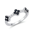 Black Petal Ring