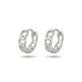 Chain Huggie Hoops