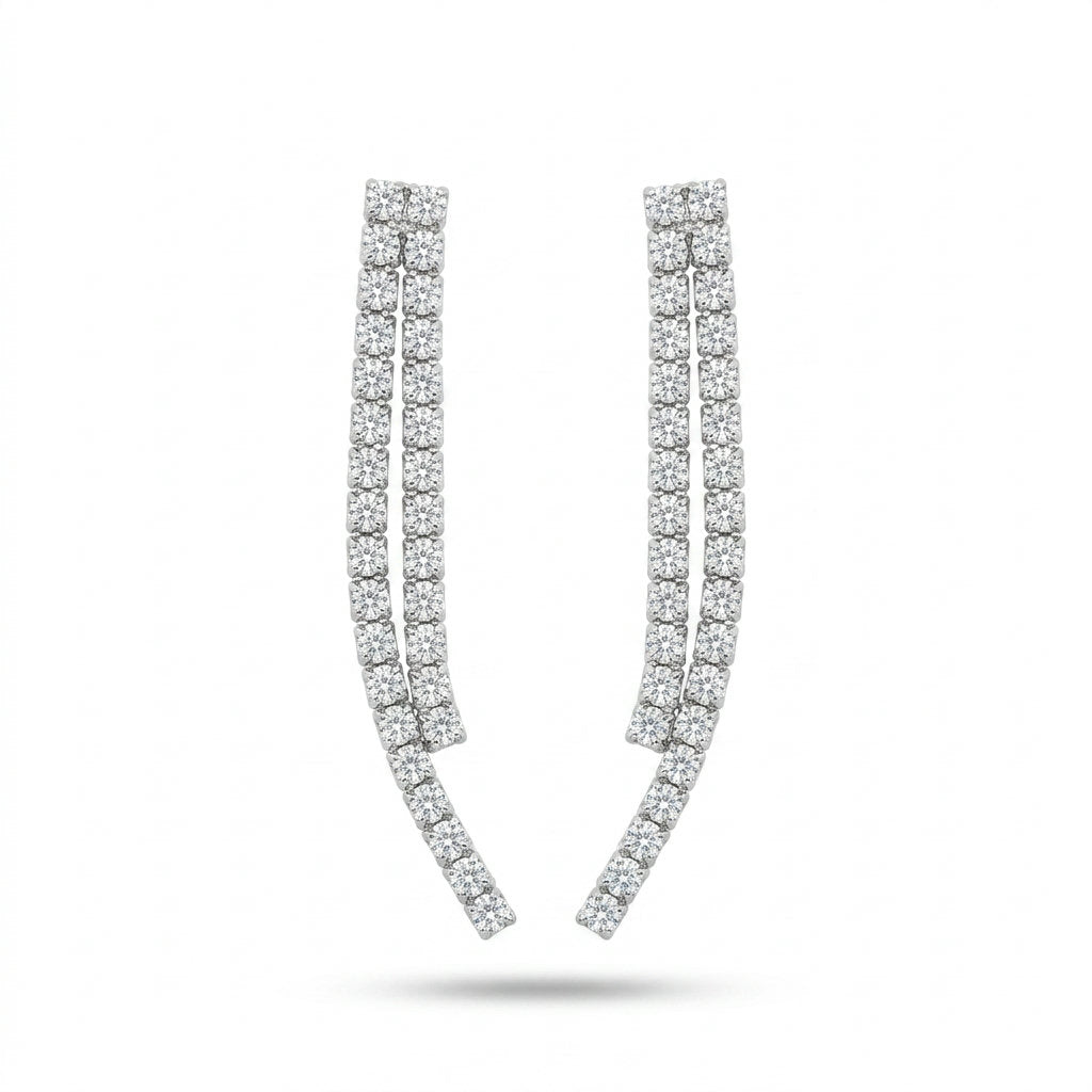 Sparkling Drop Earrings