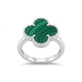 Emerald Clover Ring