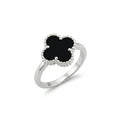 Noir Clover Ring