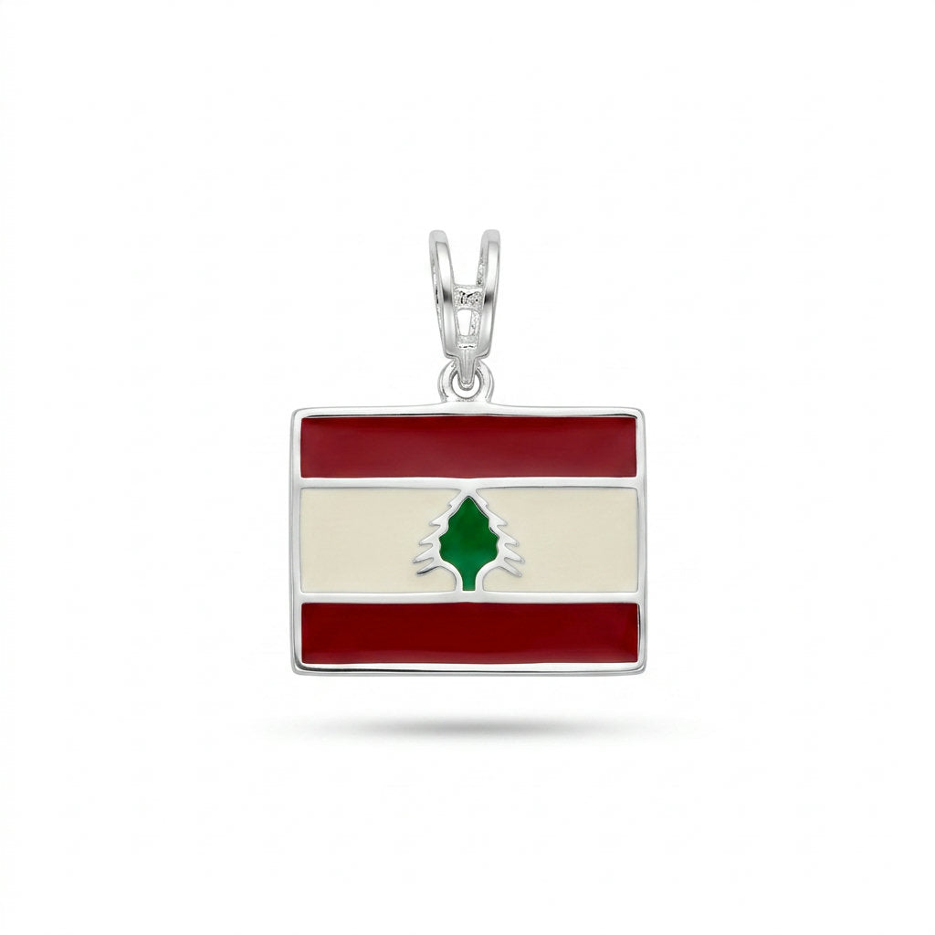 Lebanese Flag Pendant