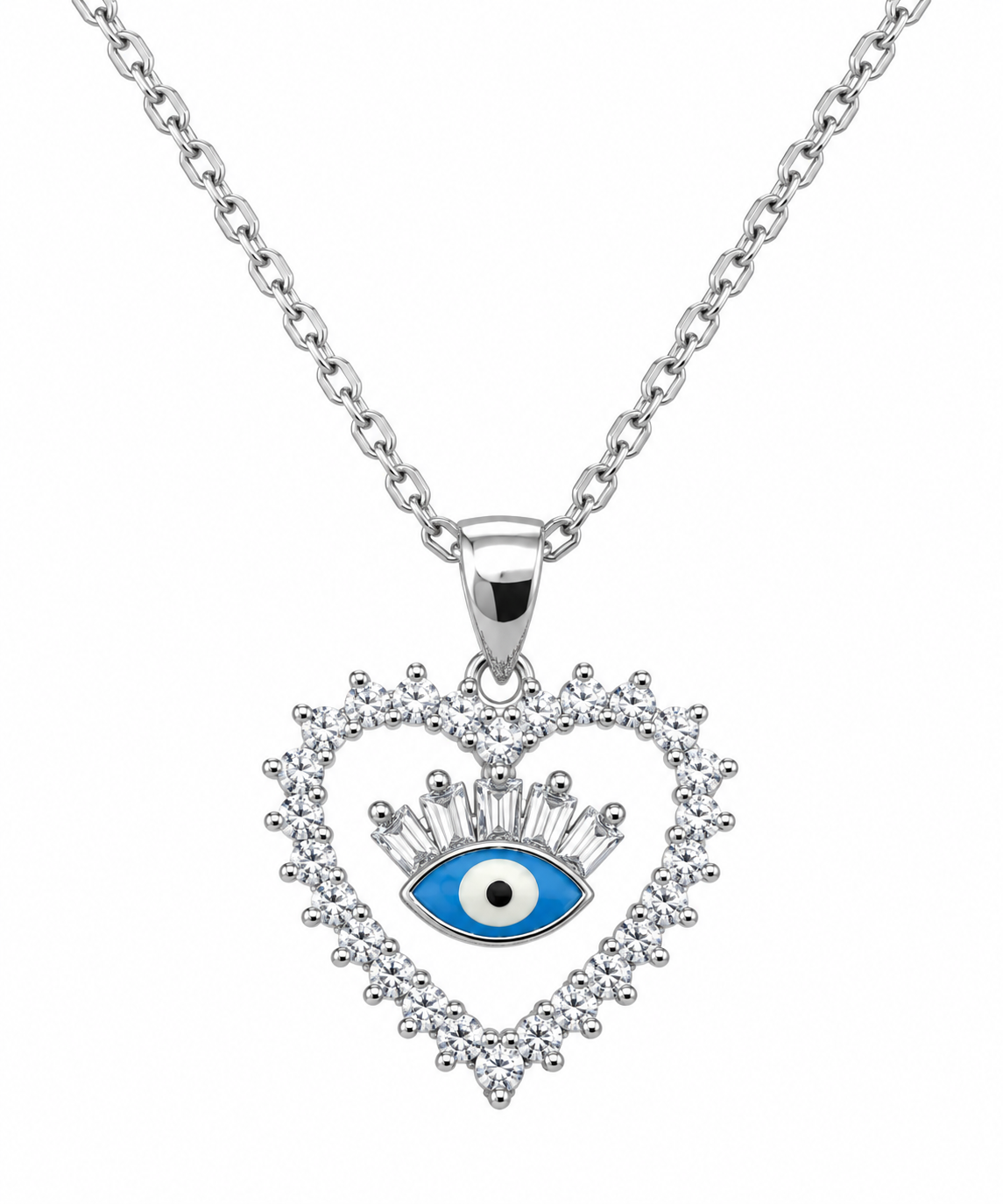 Celestial Eye Heart Necklace