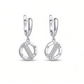 Luna Lock Pavé Earrings