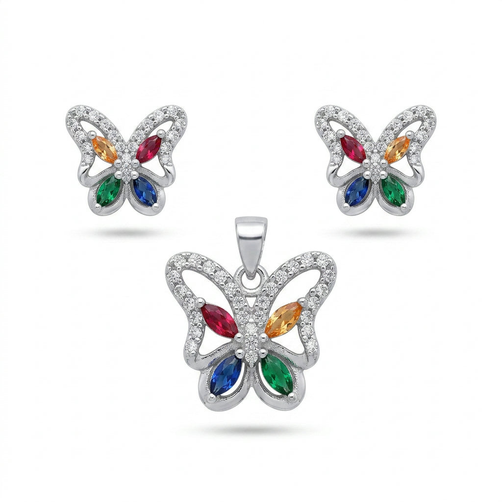Rainbow Butterfly Half Set